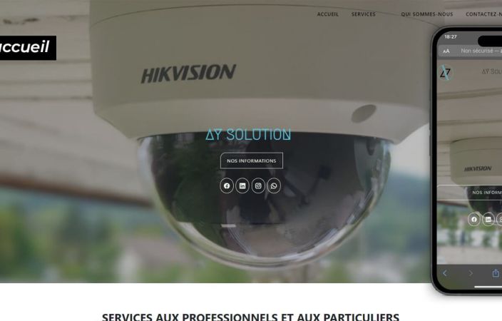 Refonte du site internet et branding pour AY Solution
