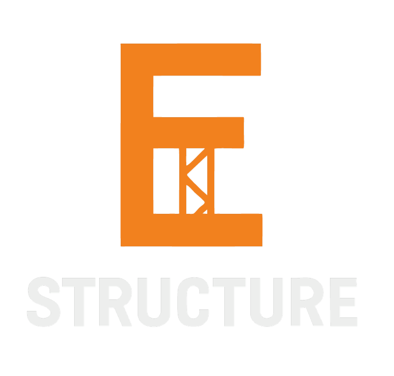 Logo premium par ZK Studio's pour E-Structure, design graphique